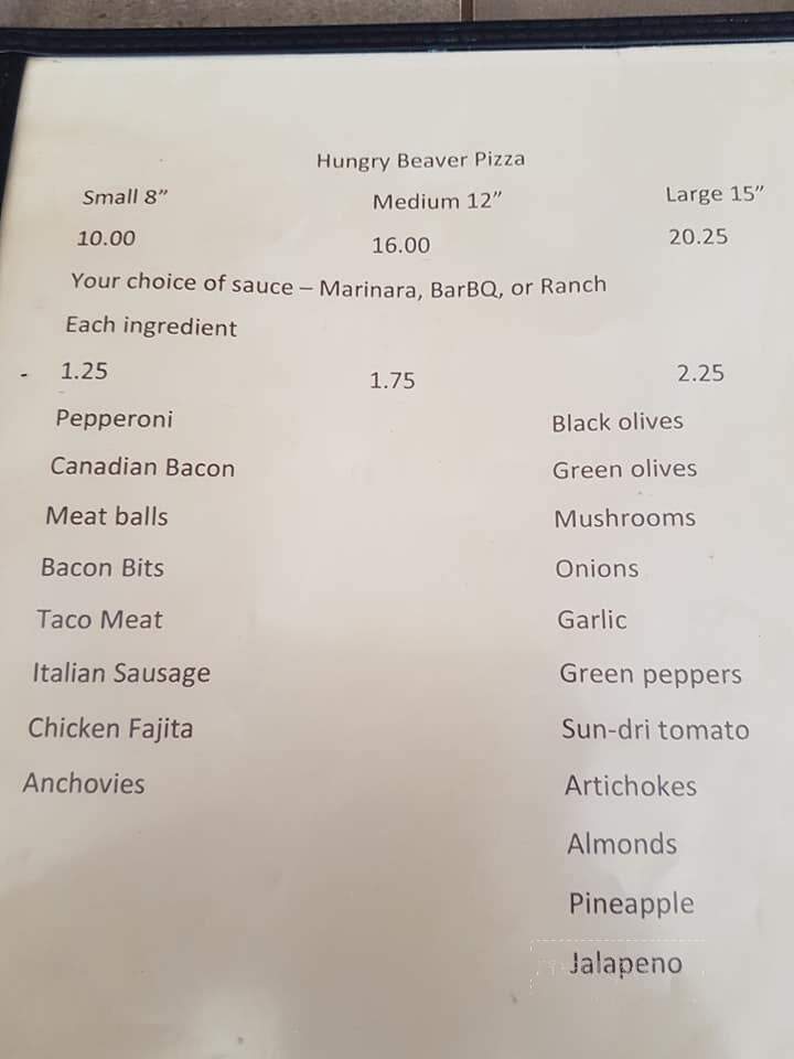 Hungry Beaver Pizza - Wrangell, AK