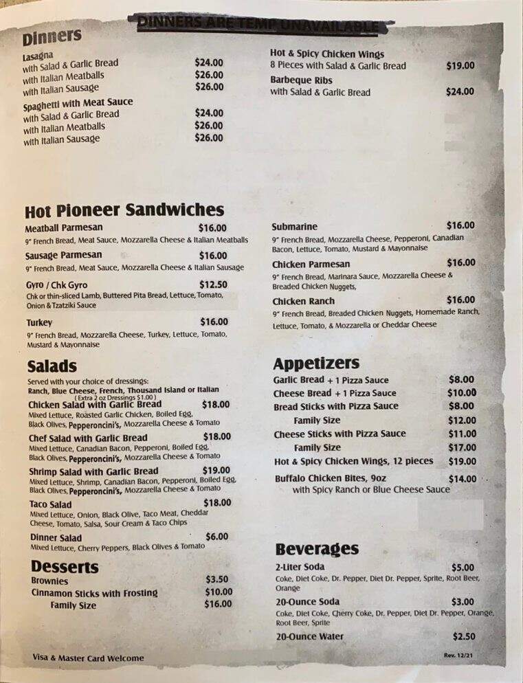 Pioneer Pizza - Wasilla, AK