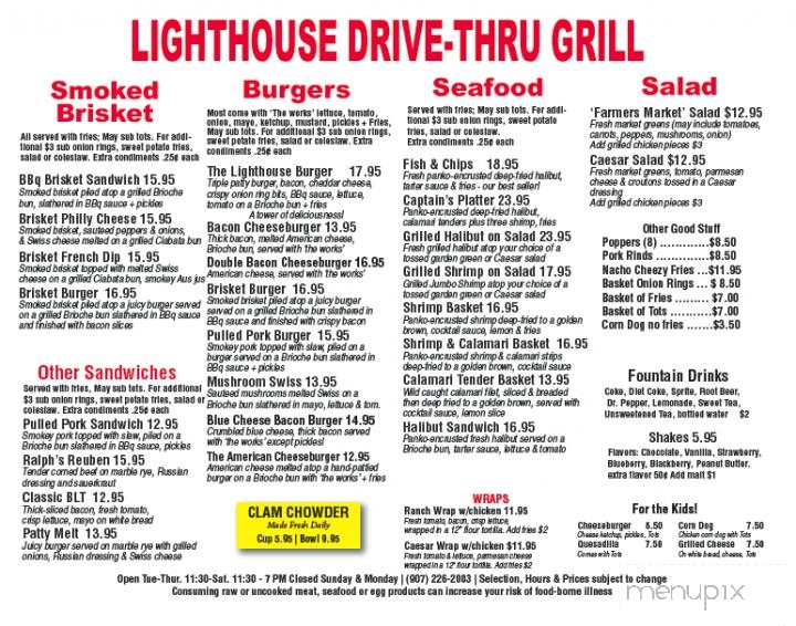 Lighthouse Drive-thru Grill - Homer, AK